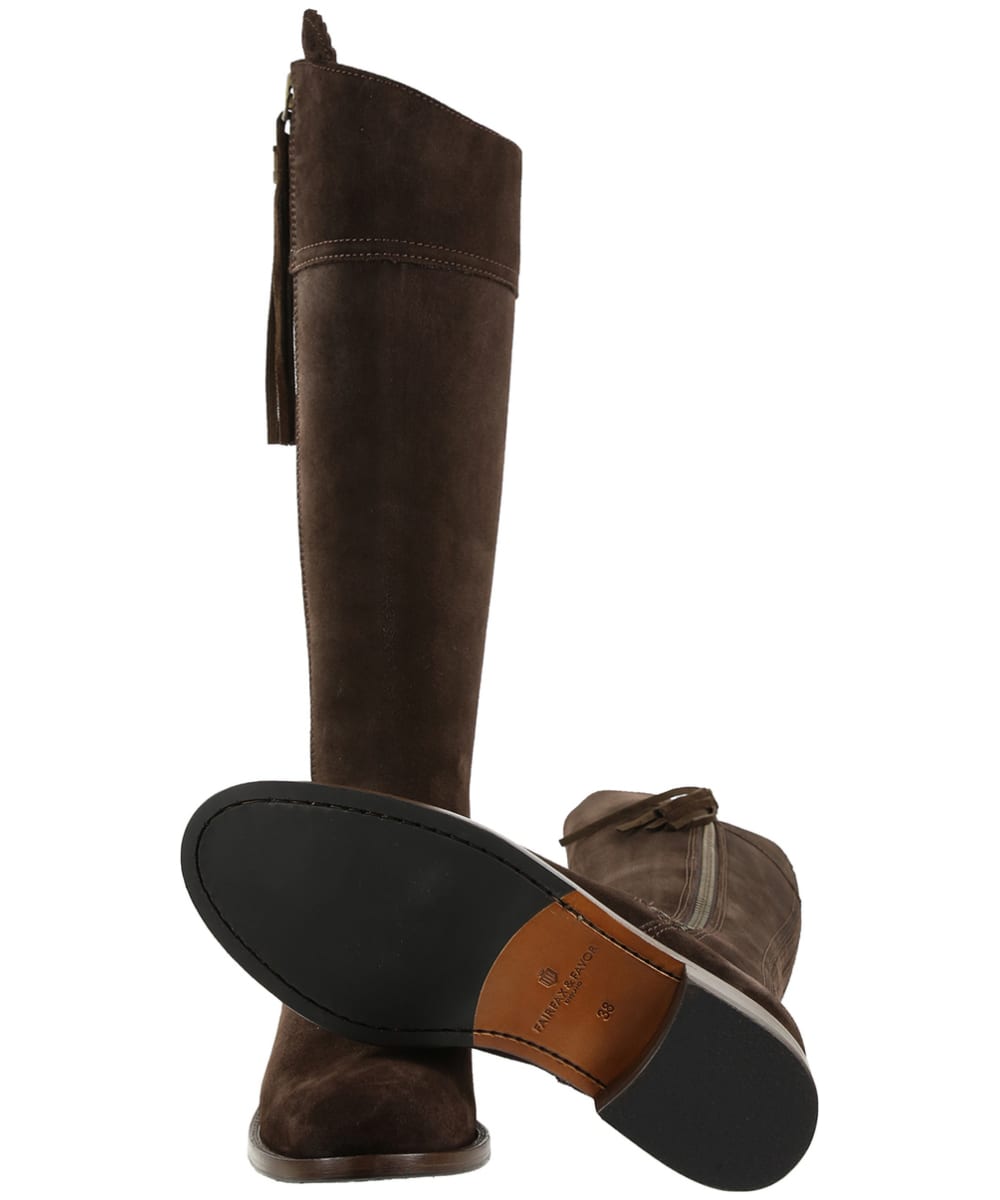 women's fairfax & favor regina flat leather boots