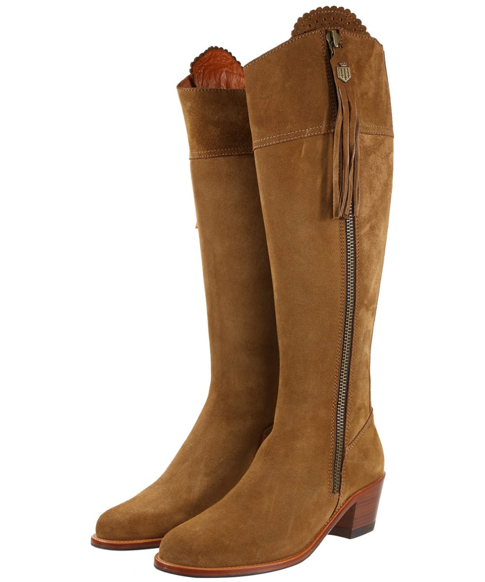 View Womens Fairfax Favor Regina Heeled Sporting Fit Boots Tan Suede UK 6 information