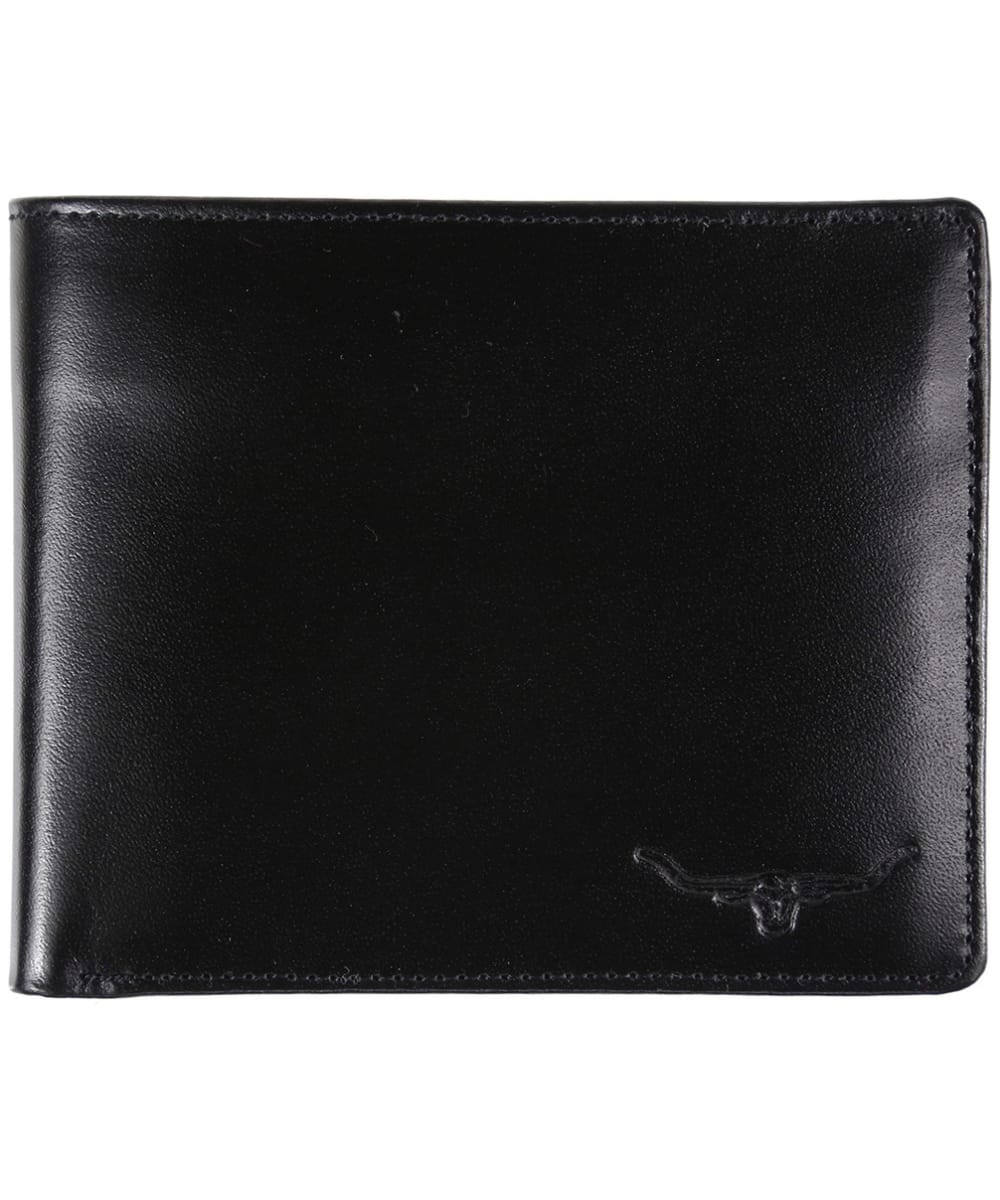 View Mens RM Williams TriFold Wallet Yearling leather Black One size information