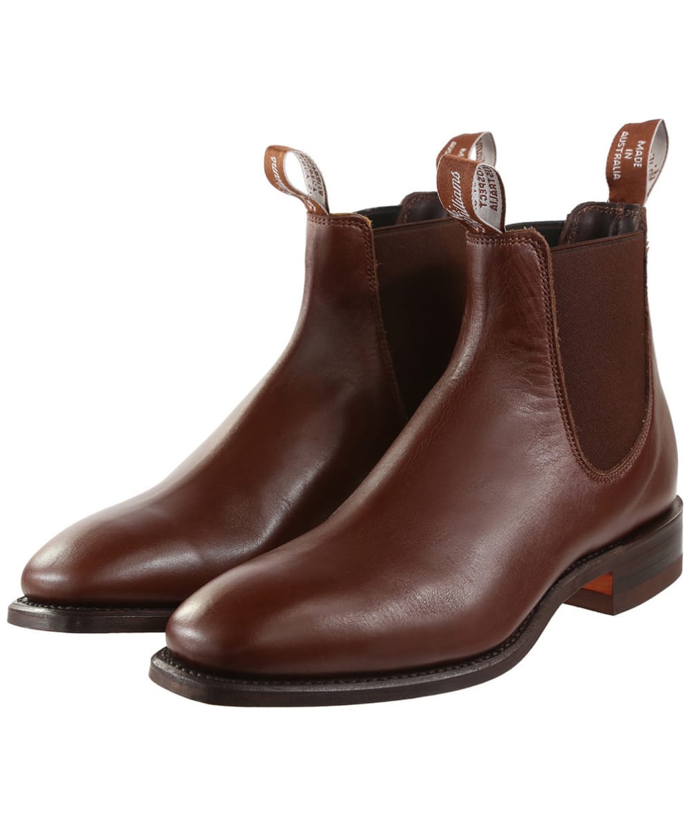 View RM Williams Classic Craftsman Boots Yearling leather classic leather sole G Regular Fit Dark Tan UK 13 information