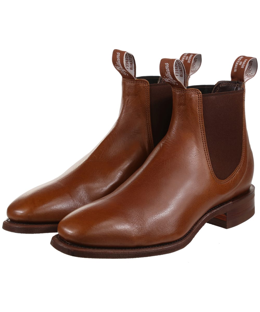 View RM Williams Comfort Craftsman Boots Kangaroo leather comfort rubber sole G Regular Fit Tan Bark UK 10 information