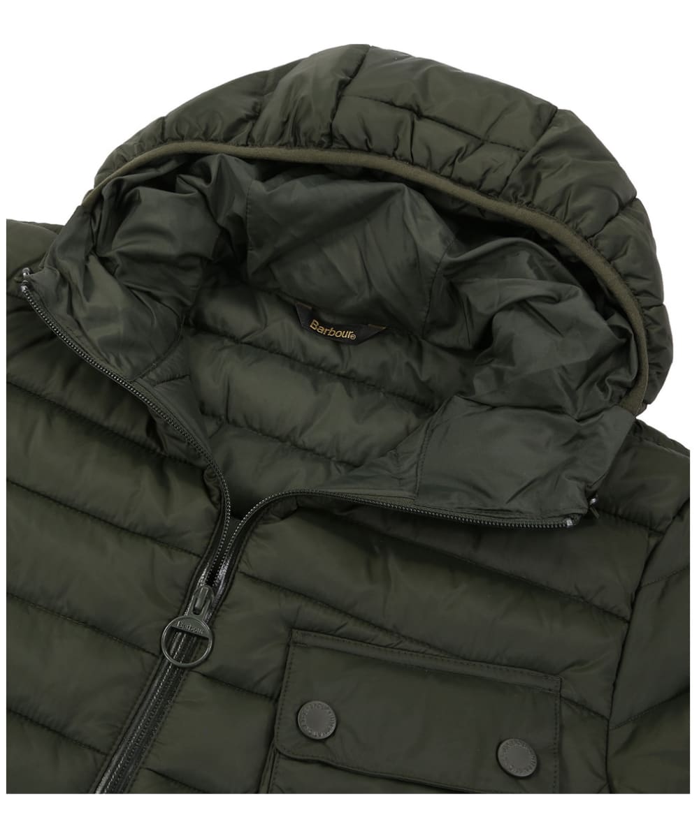 barbour ouston hooded quilted jacket