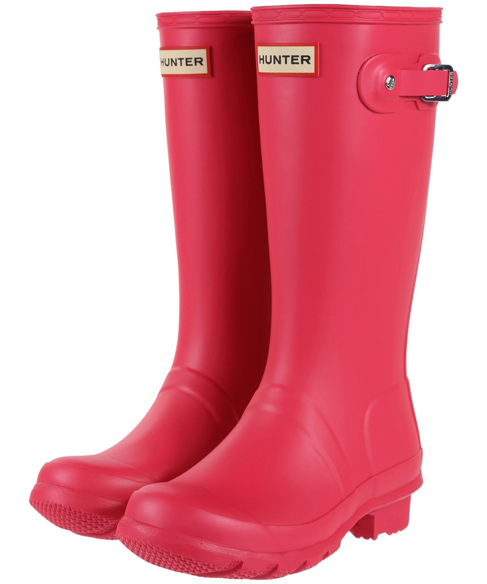 View Kids Hunter Original Wellington Boots 711 Bright Pink UK 3 information