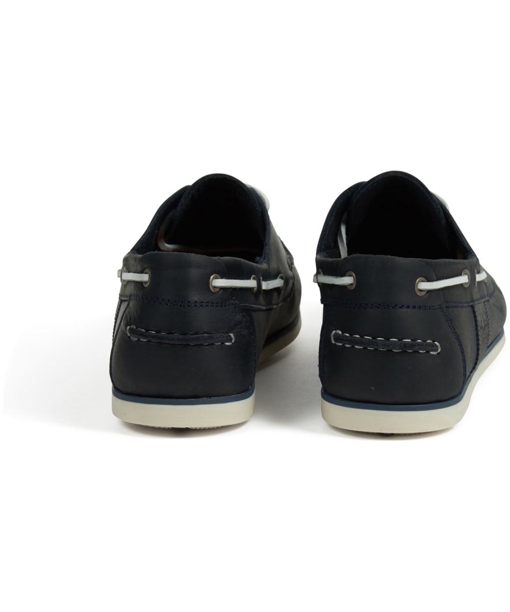barbour navy boat shoes