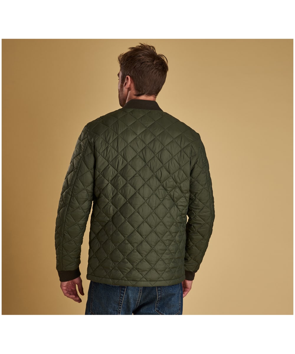 barbour levenish quilted jacket in olive