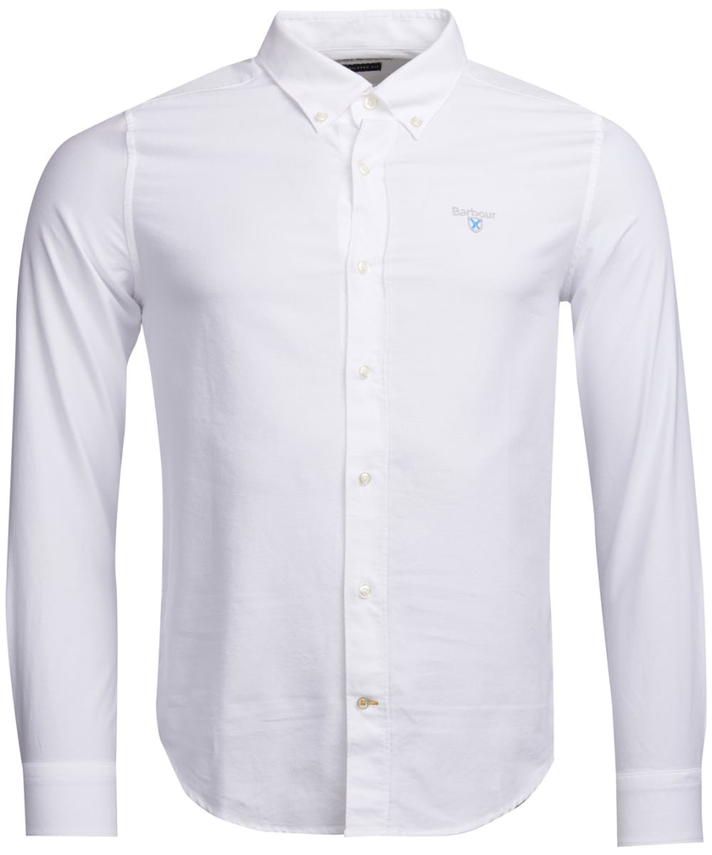 barbour white oxford shirt