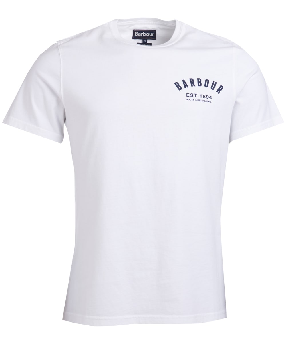 View Mens Barbour Preppy Tee White UK 5XL information