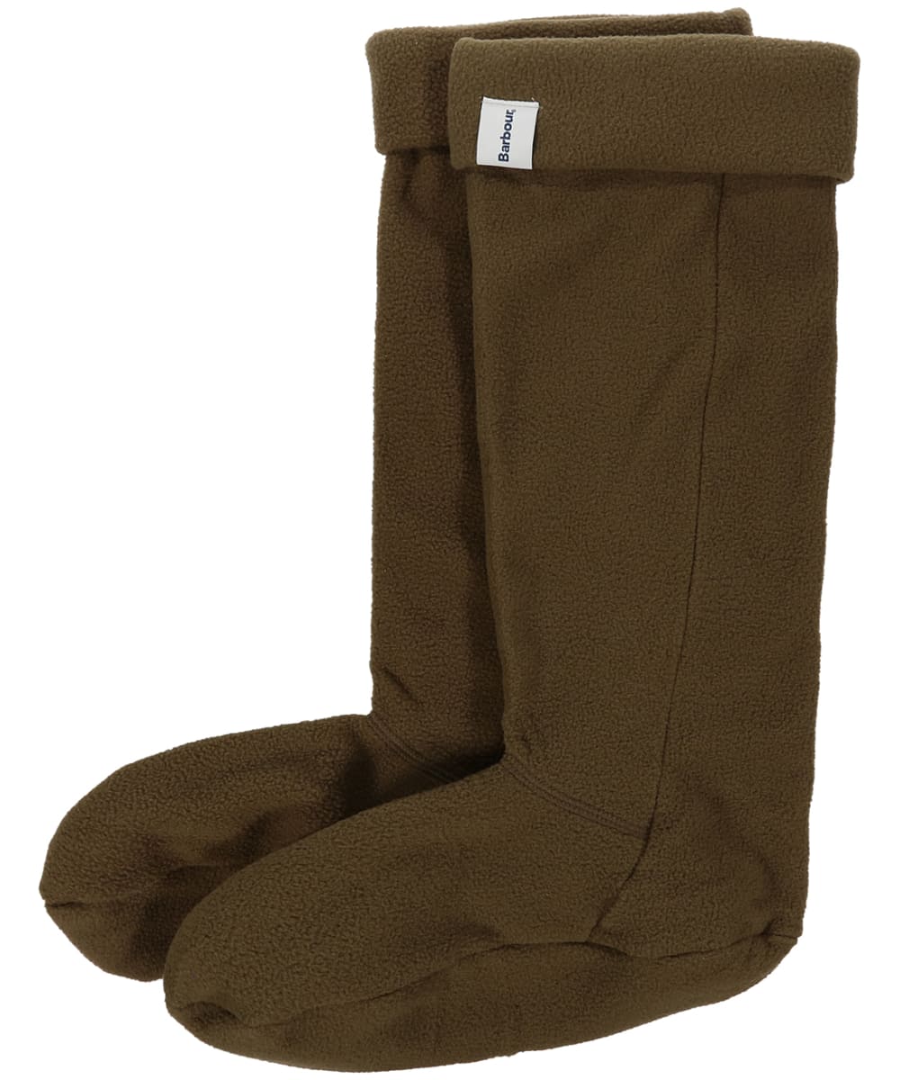 View Barbour Fleece Wellington Socks Olive S 35 UK information