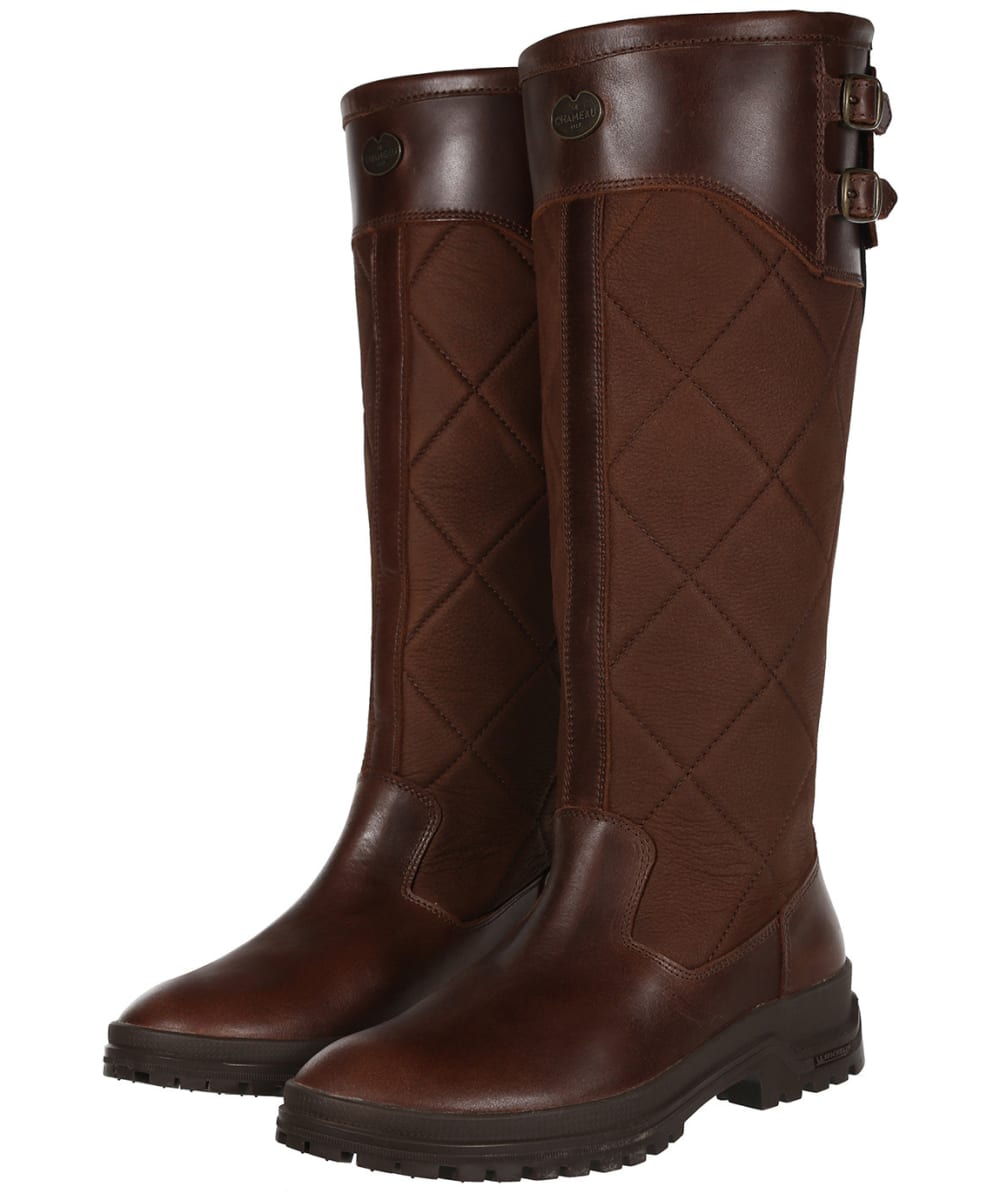 ladies quilted boots