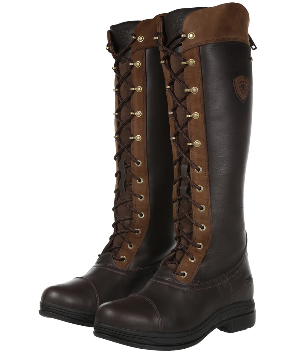 View Womens Ariat Coniston Pro GTX Waterproof Boots Ebony Brown UK 7 information