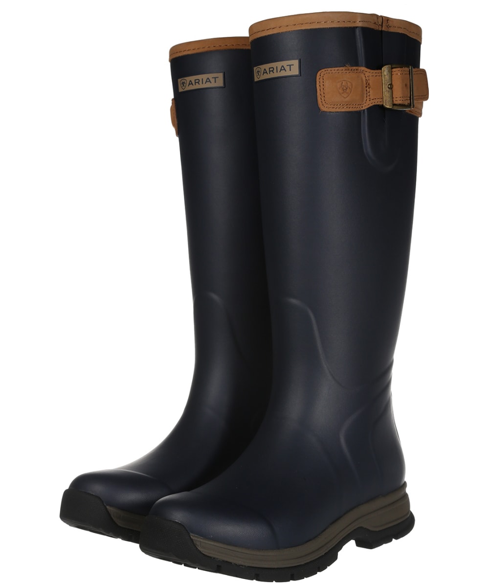 View Womens Ariat Burford Rubber Wellington Boots Navy UK 3 information