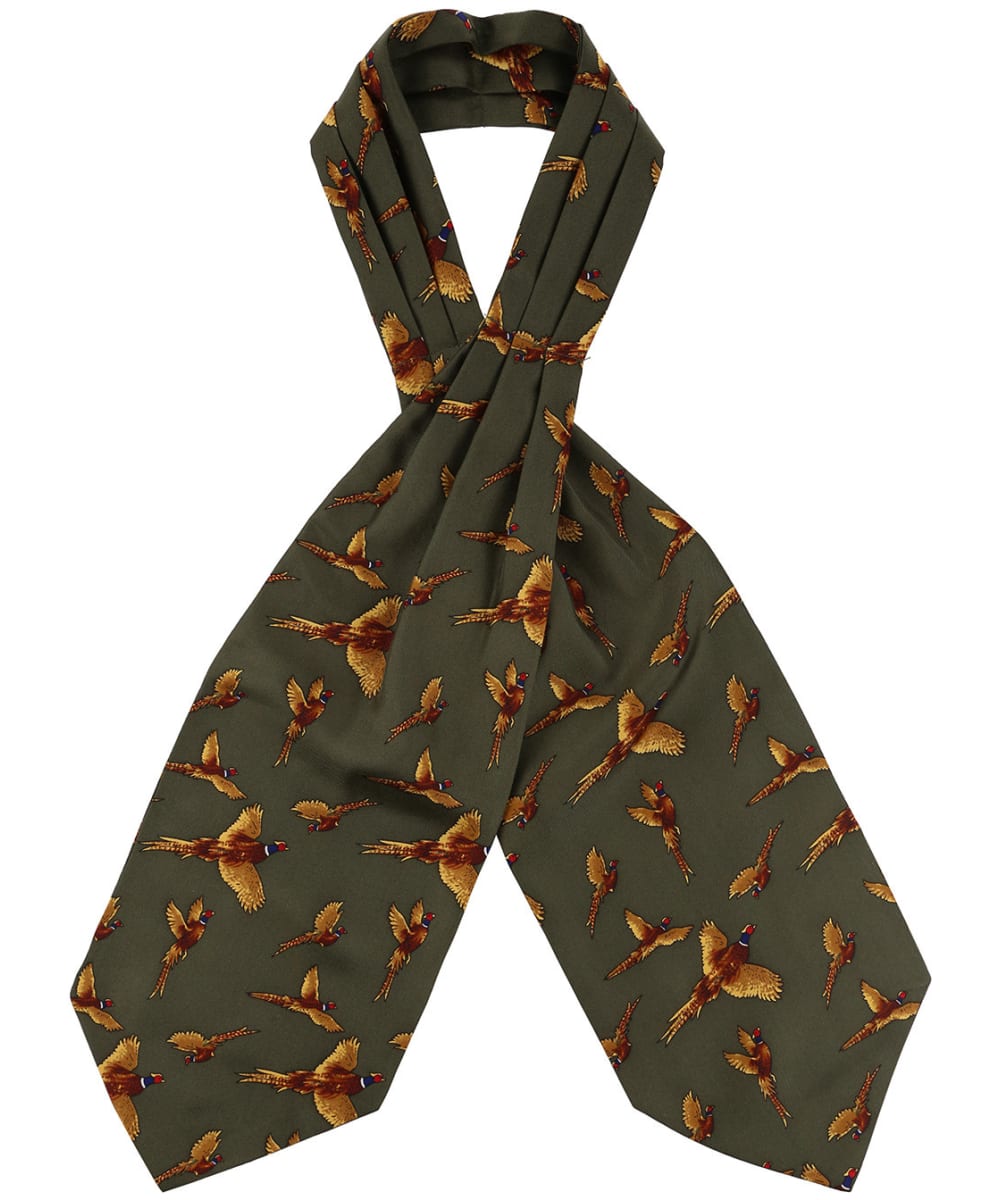 View Mens Soprano Country Pheasant Cravat Green One size information