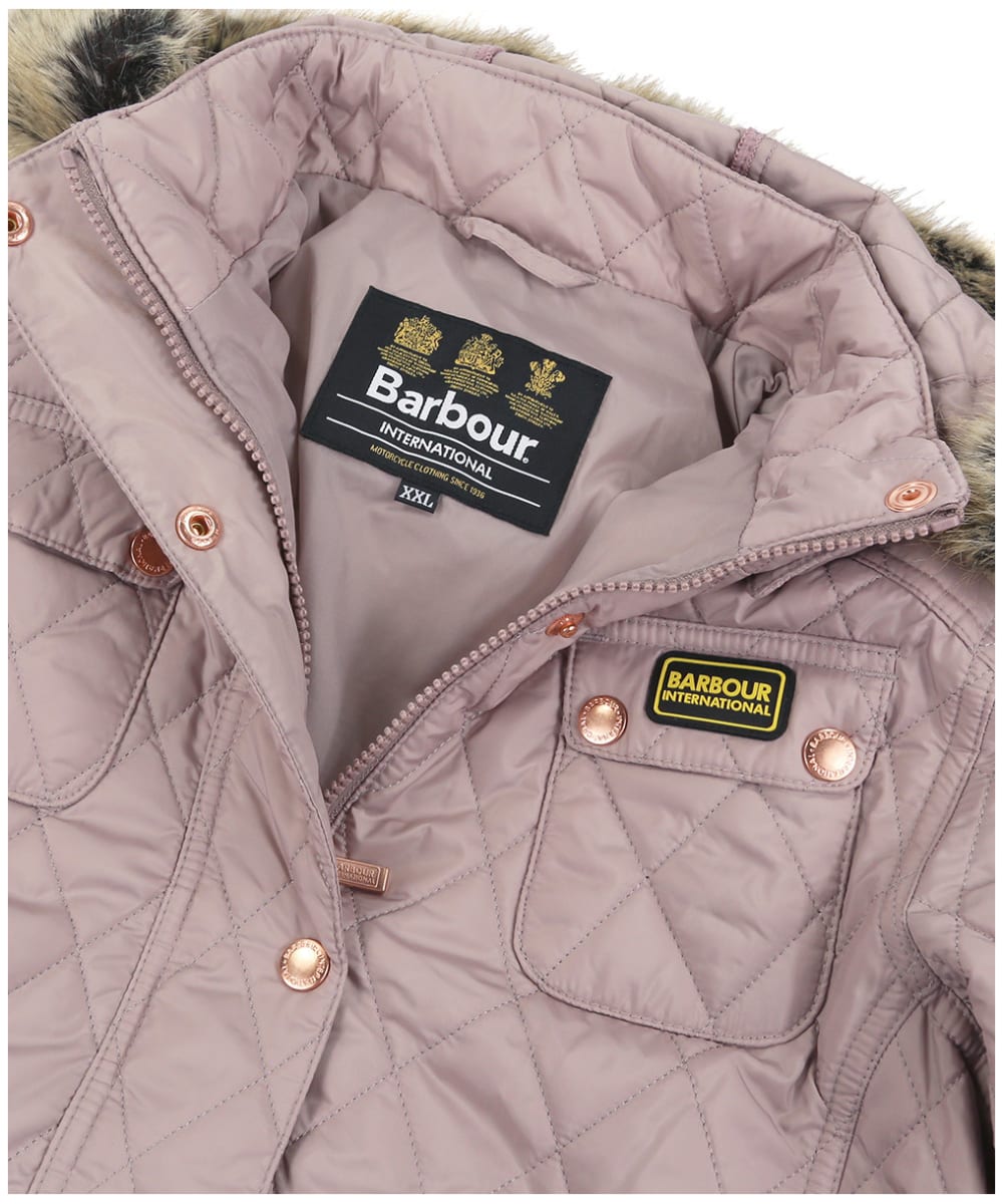 barbour enduro quilted jacket latte 