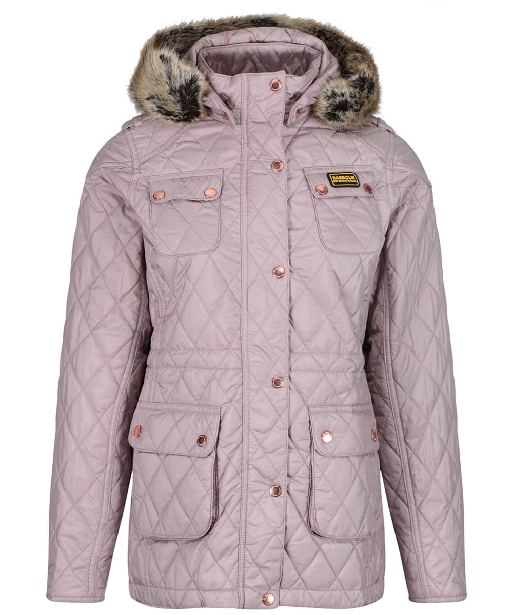 barbour enduro quilted jacket latte