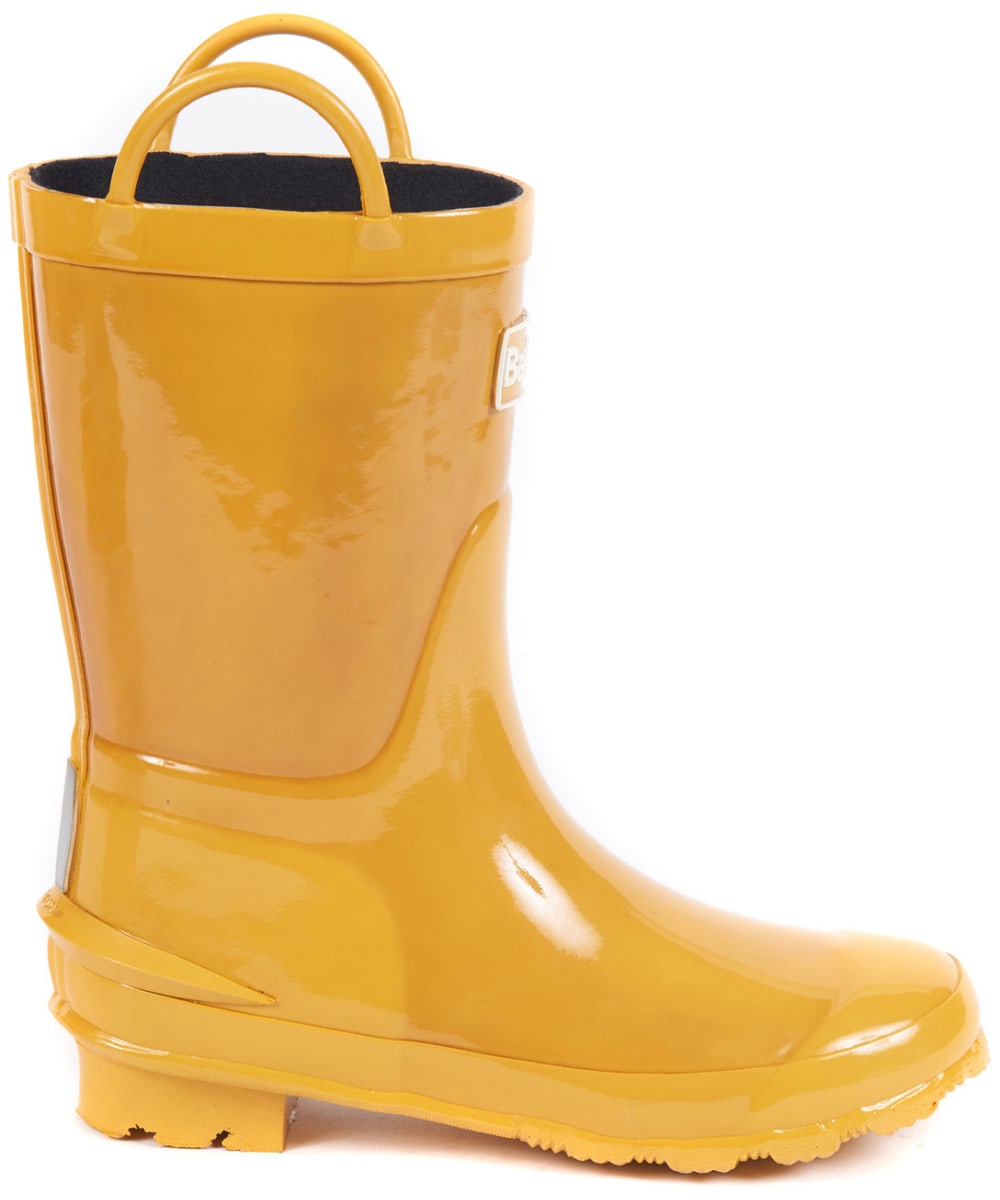 yellow barbour wellies
