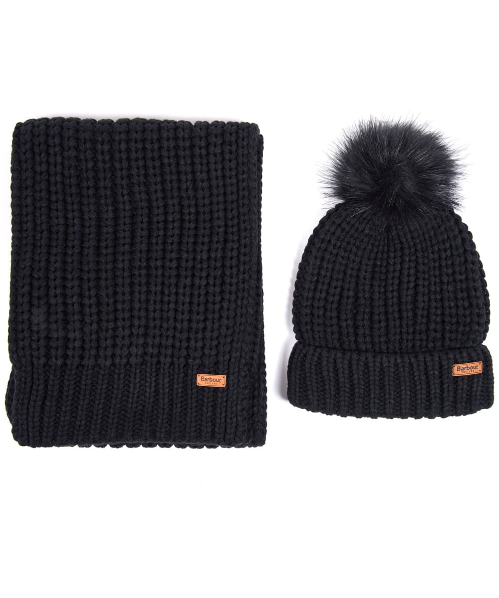 Women's Barbour Saltburn Scarf and Beanie Set