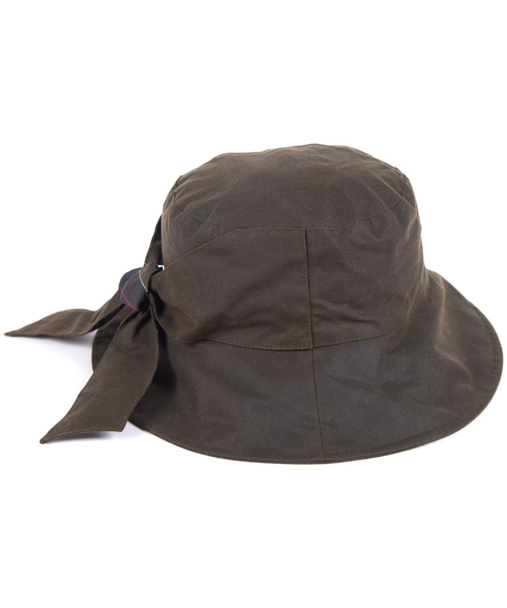 View Womens Barbour Brambling Wax Hat Olive M 57cm information