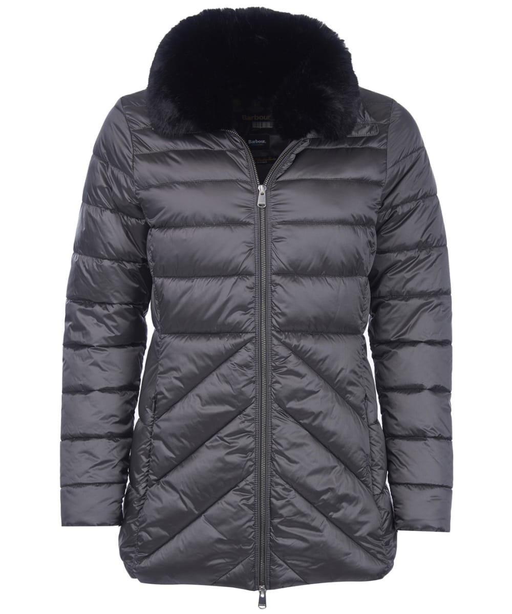 barbour grey quilted jacket