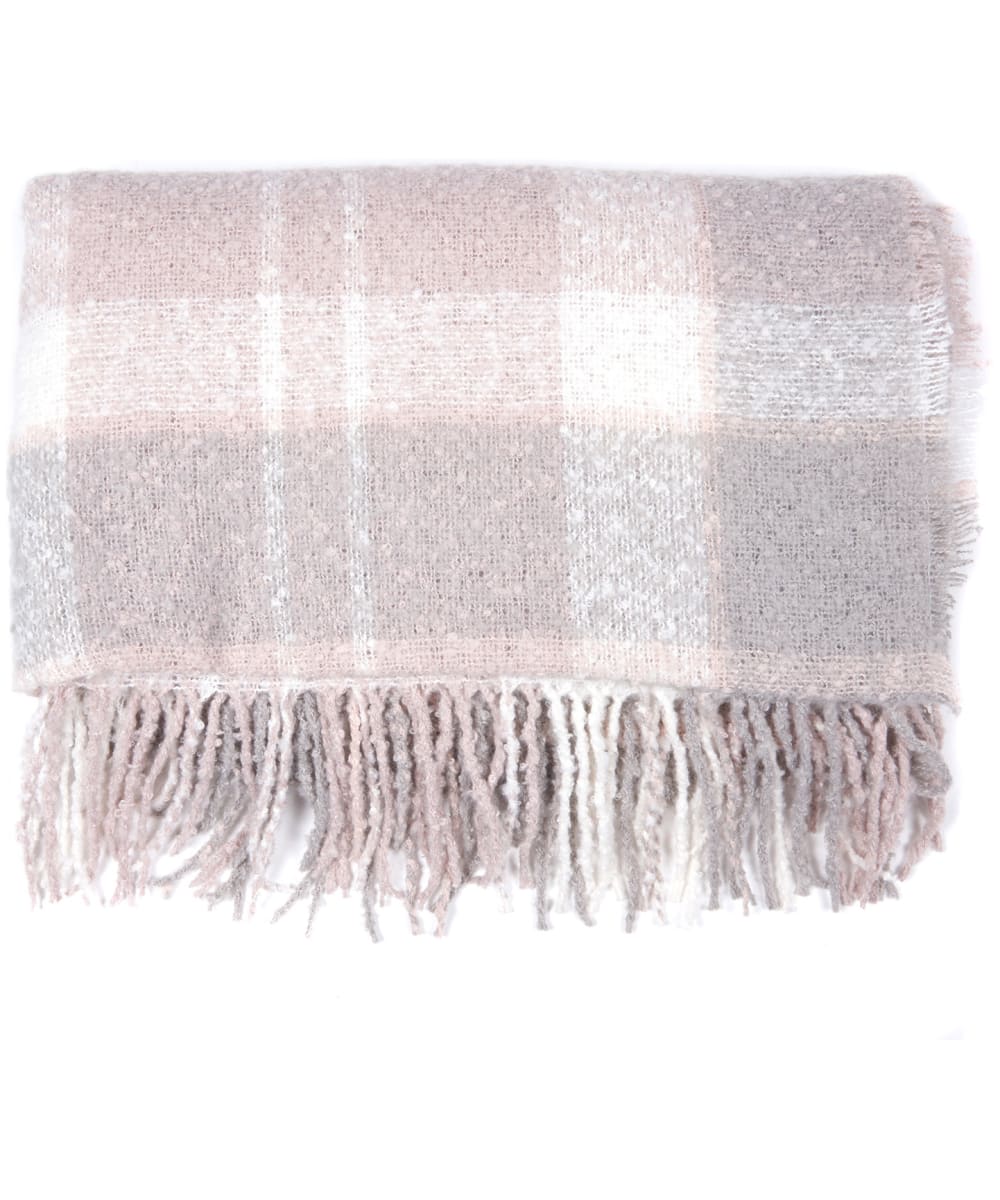 barbour pink and grey scarf