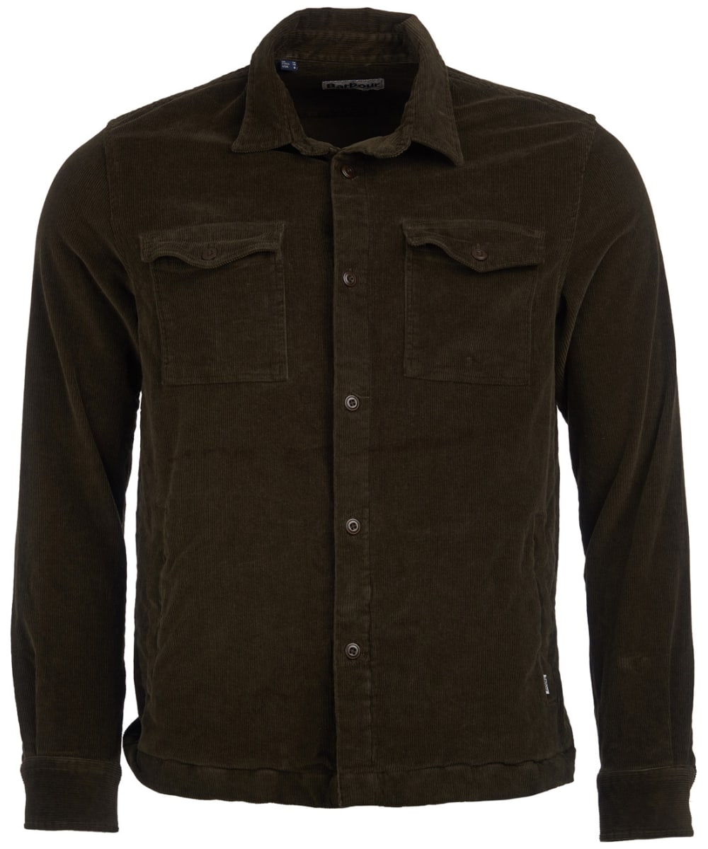 View Mens Barbour Cord Overshirt Olive UK S information