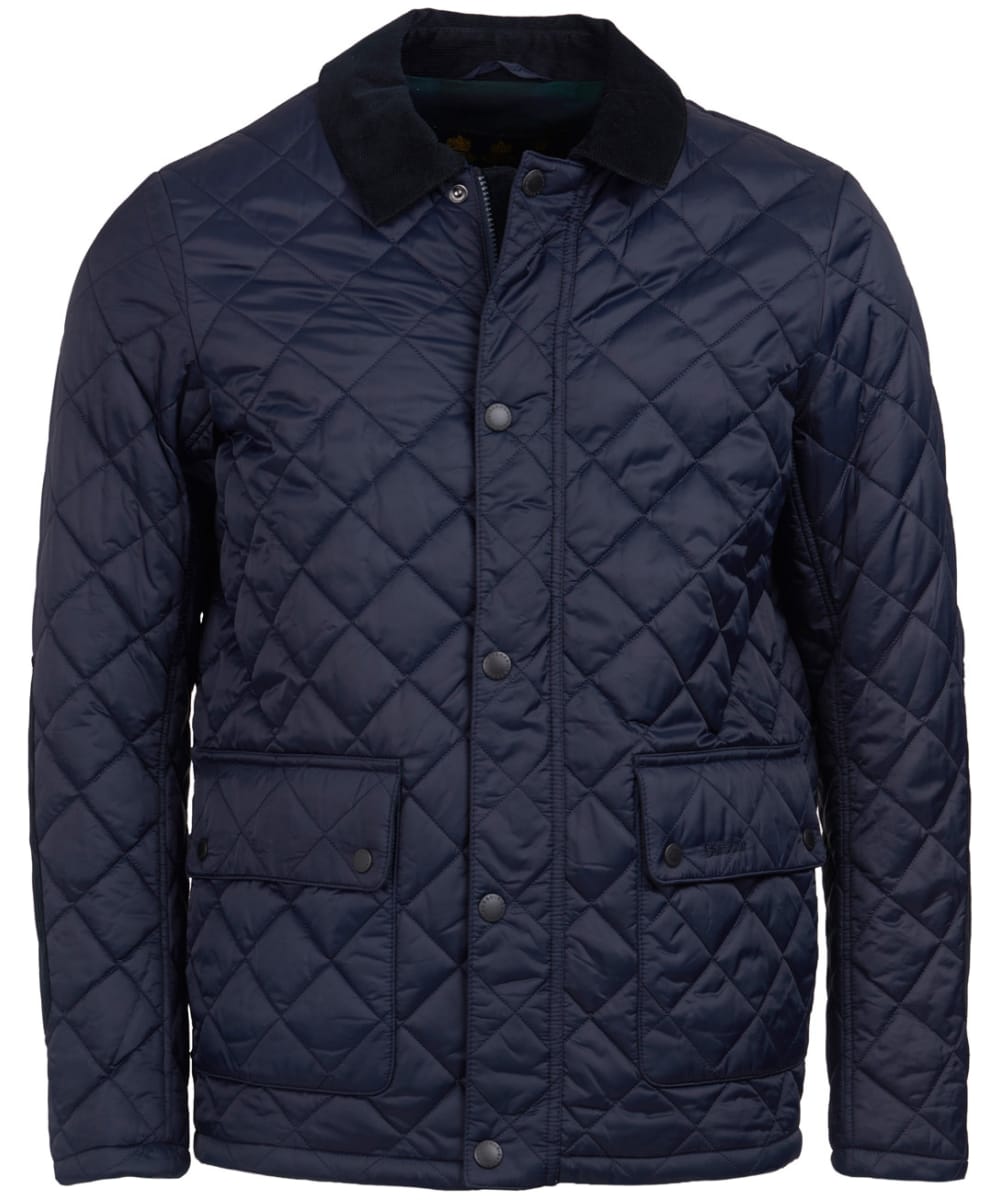 barbour navy quilted jacket mens