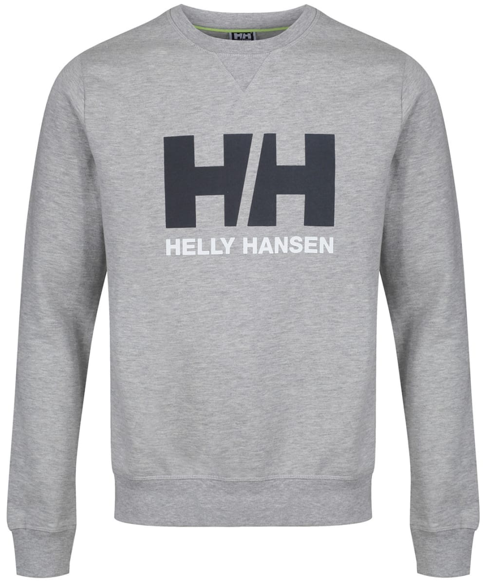 View Mens Helly Hansen Logo Crew Neckline Sweater Grey Melange XXL information