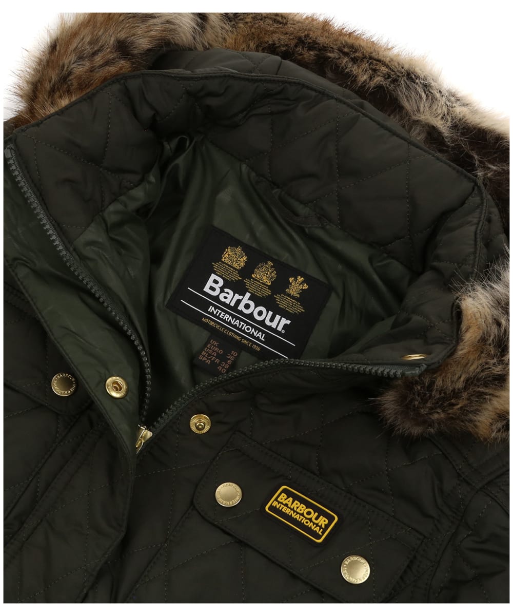 barbour international enduro quilted jacket