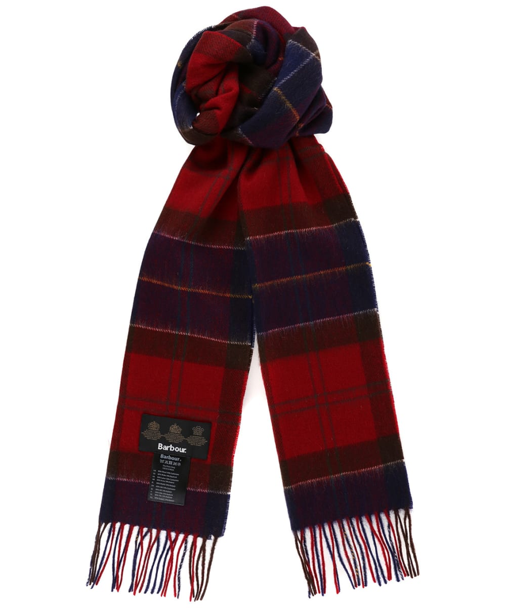 red barbour scarf