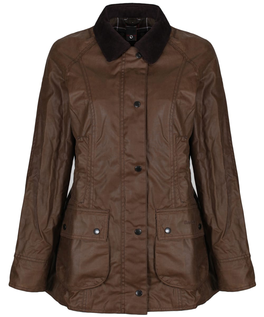 View Womens Barbour Beadnell Wax Jacket Bark UK 16 information
