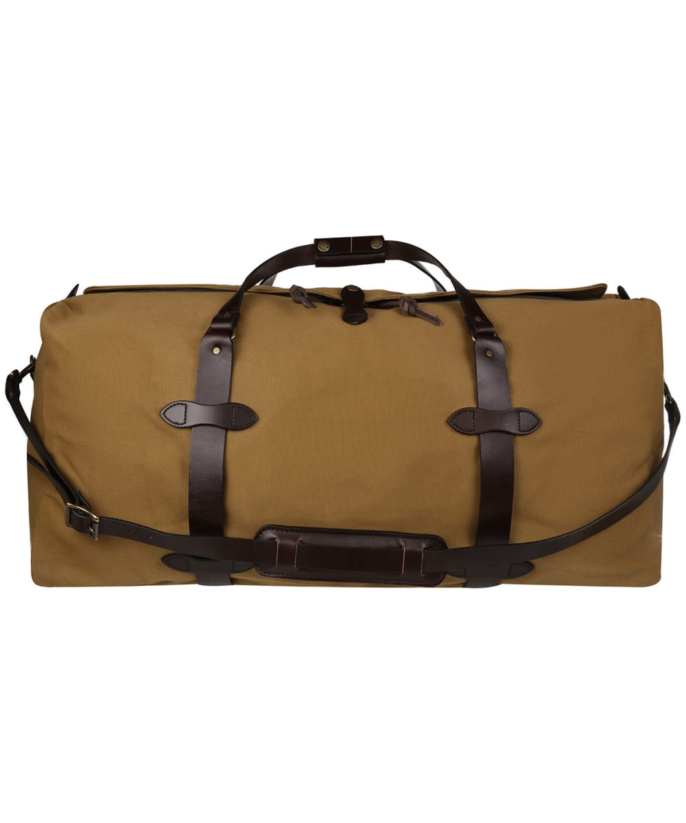 View Filson Large Water Resistant Rugged Twill Duffle Bag Tan One size information