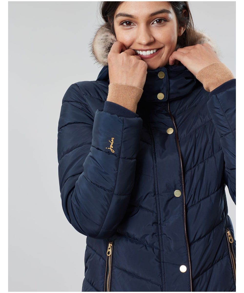 Women's Joules Cherington Quilted Longline Coat