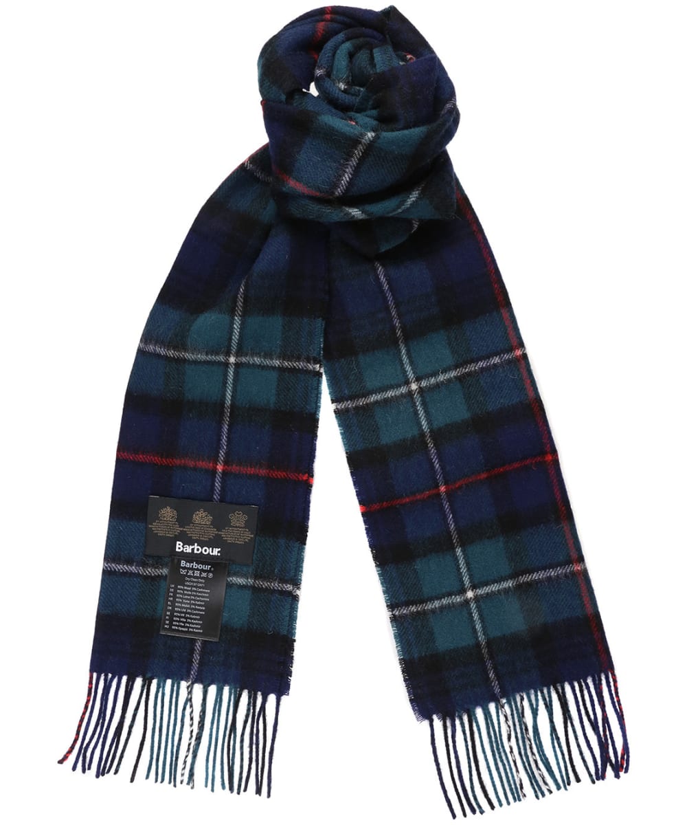 barbour new check tartan scarf