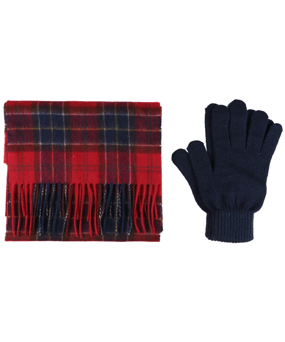 mens barbour scarf and glove set