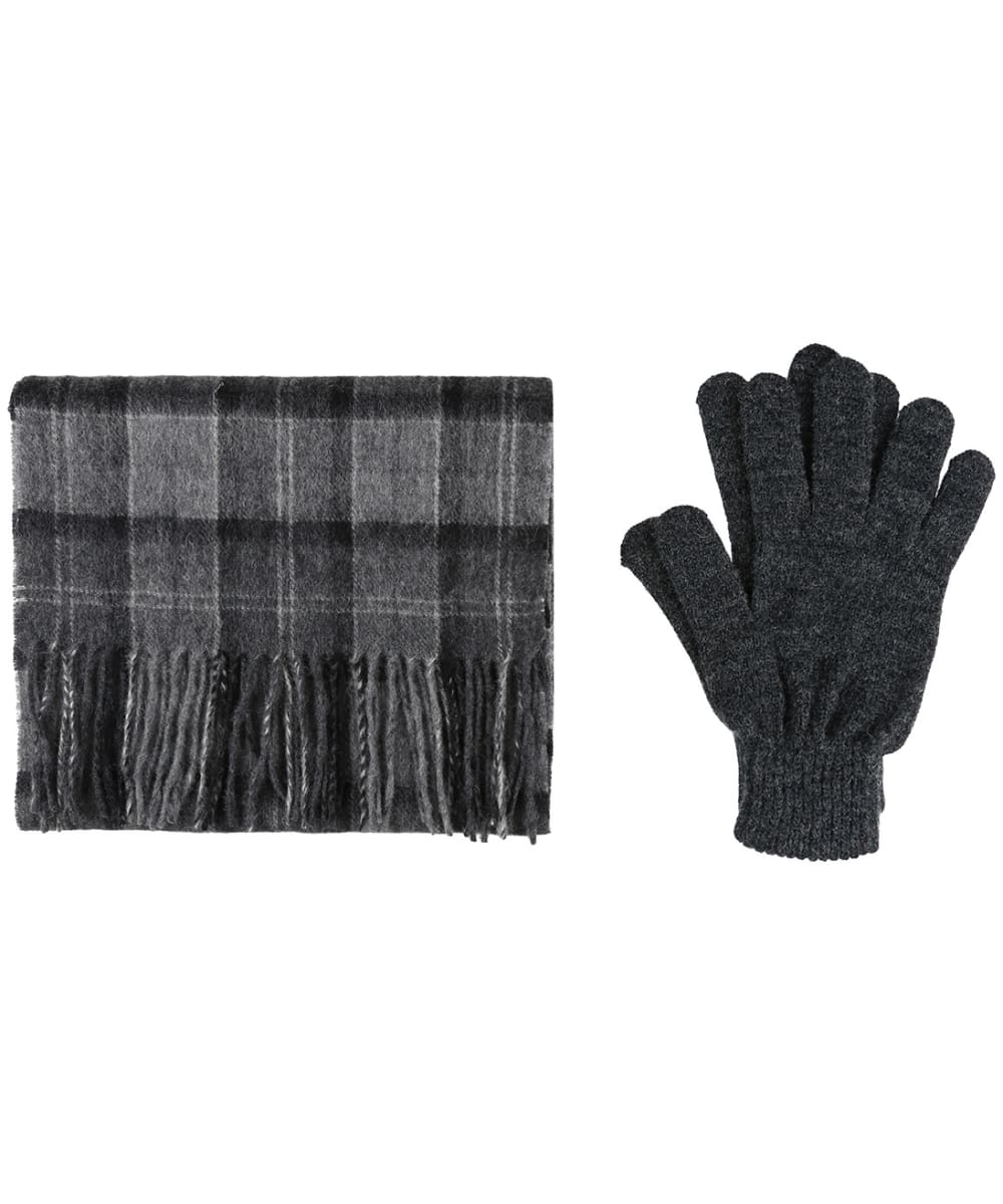 mens barbour hat and scarf set
