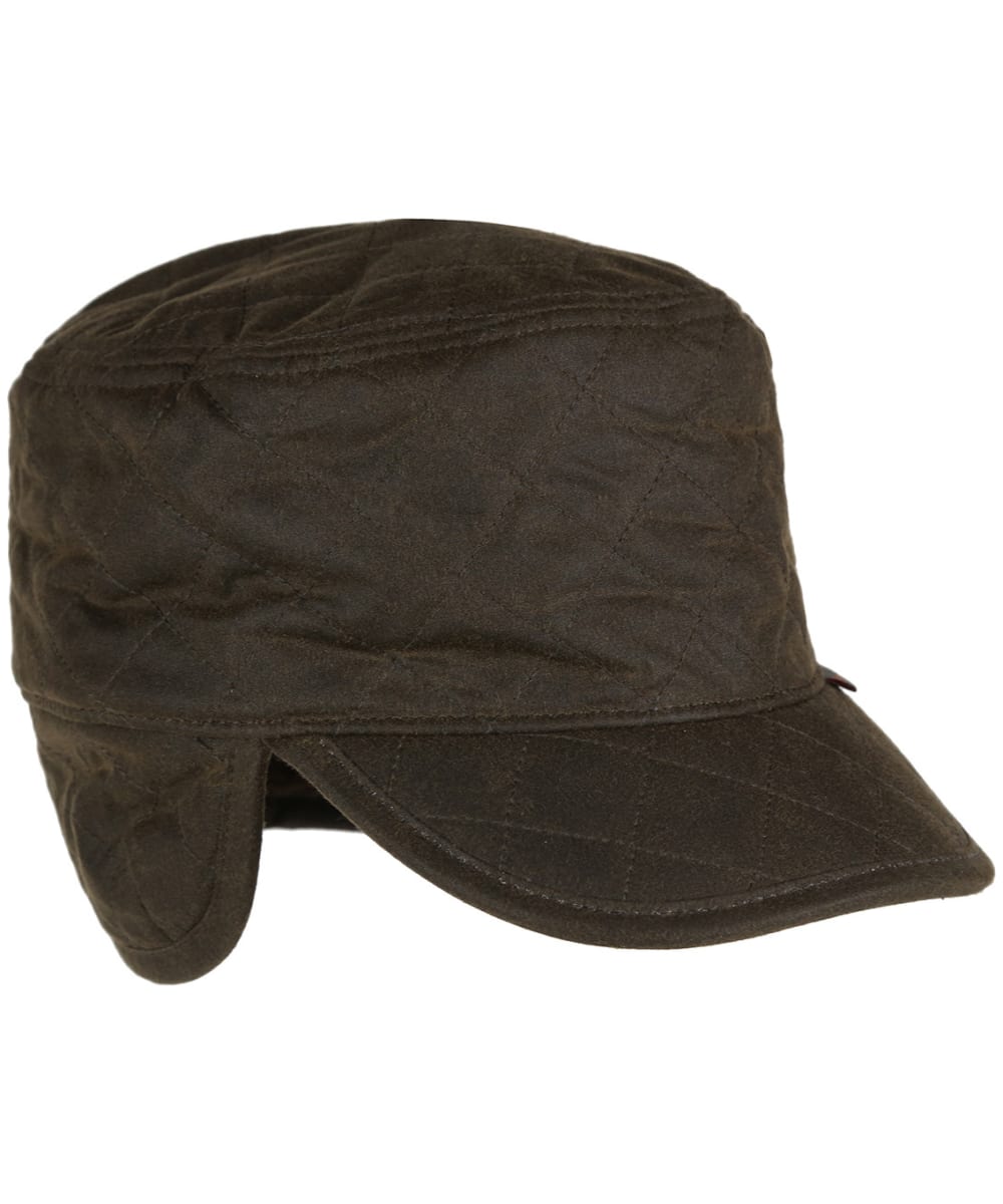 men's barbour fleece lined trapper waxed hat