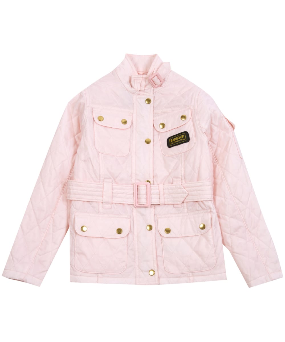 ladies pink quilted barbour jacket
