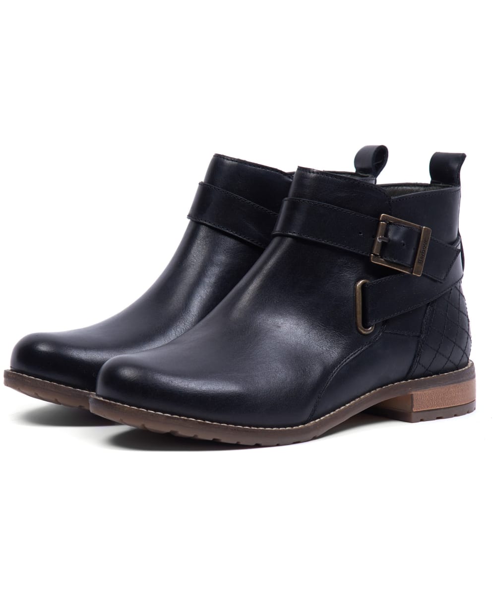 barbour black boots