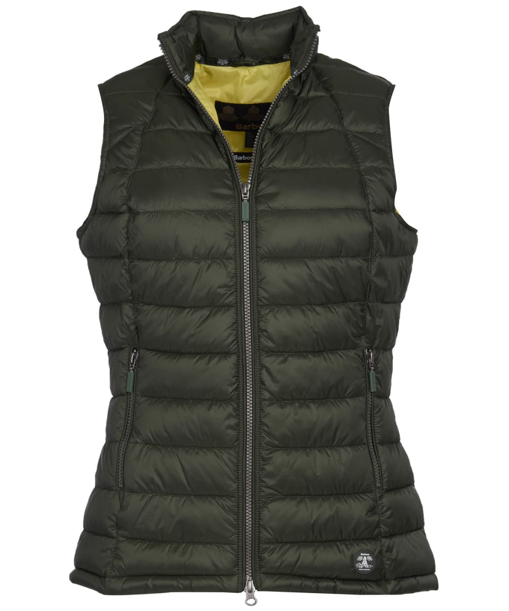 barbour gilet green