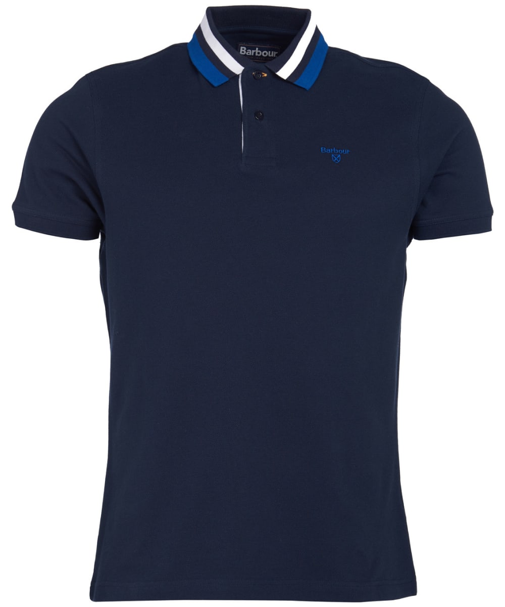 View Mens Barbour Hawkeswater Tipped Polo Shirt Navy UK M information