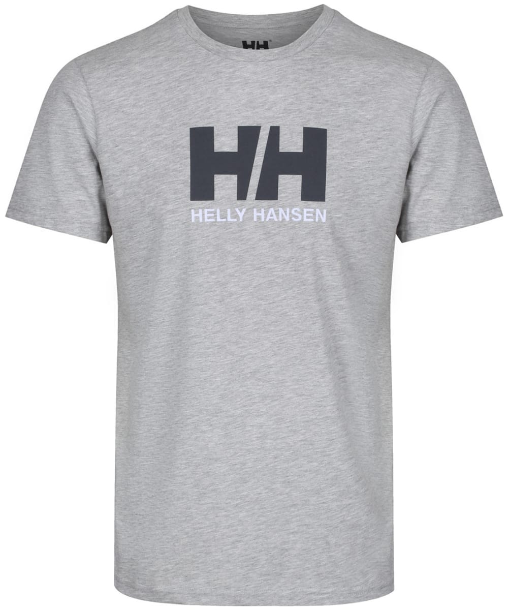 View Mens Helly Hansen Logo Short Sleeved Cotton TShirt Grey Melange L information