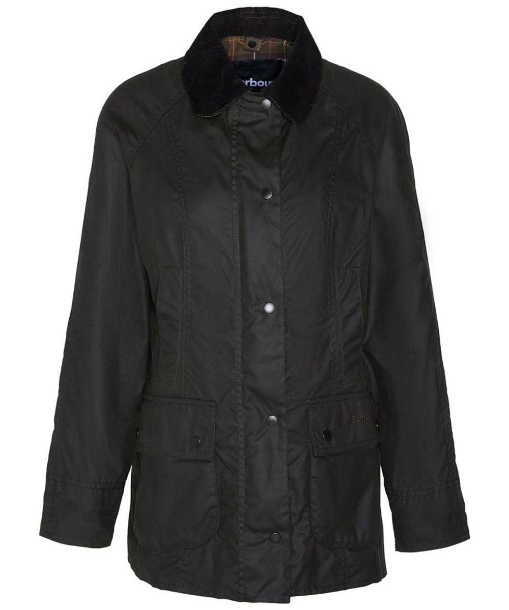 View Womens Barbour Classic Beadnell Wax Jacket Olive UK 14 information