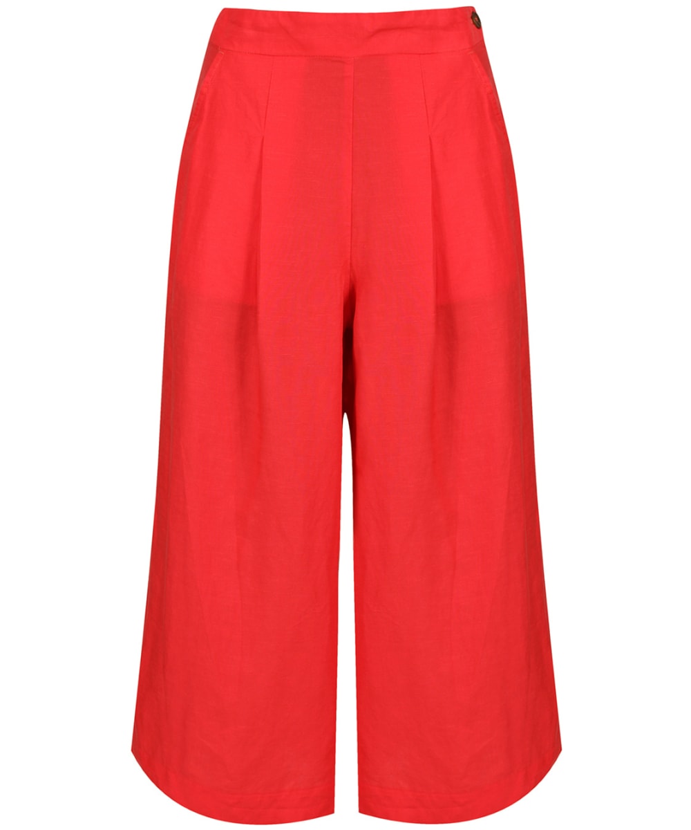 View Womens Joules Alexi Solid Fluid Culottes Poppy UK 8 information