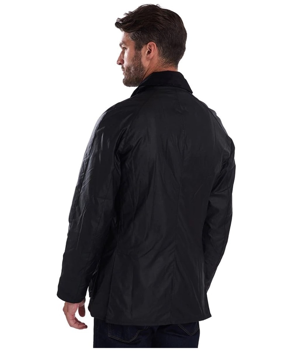 barbour ashby wax jacket black