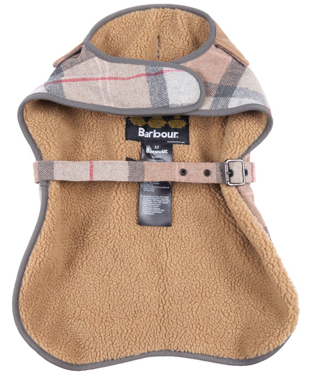 barbour wool touch dog coat