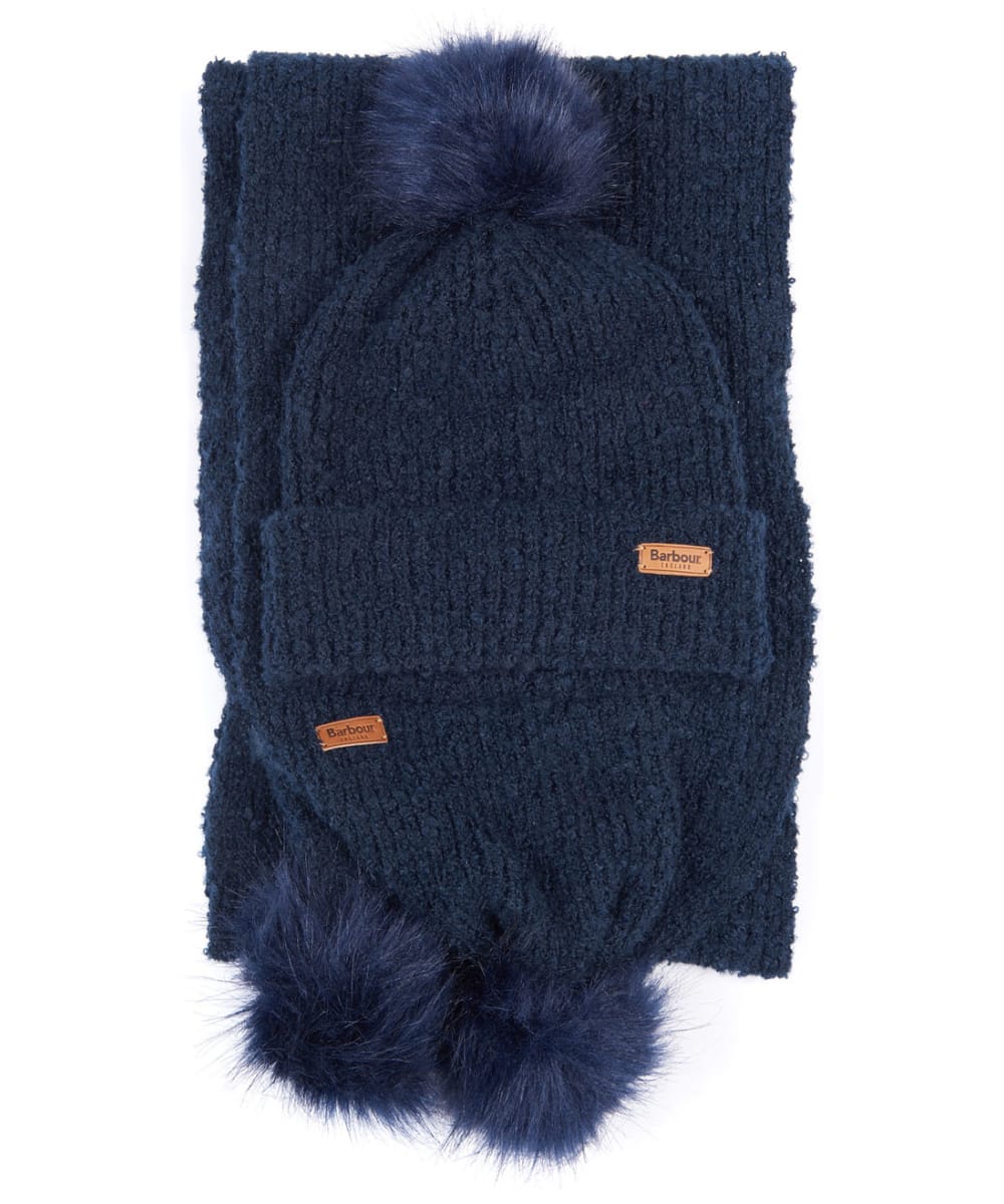 barbour scarf and hat set