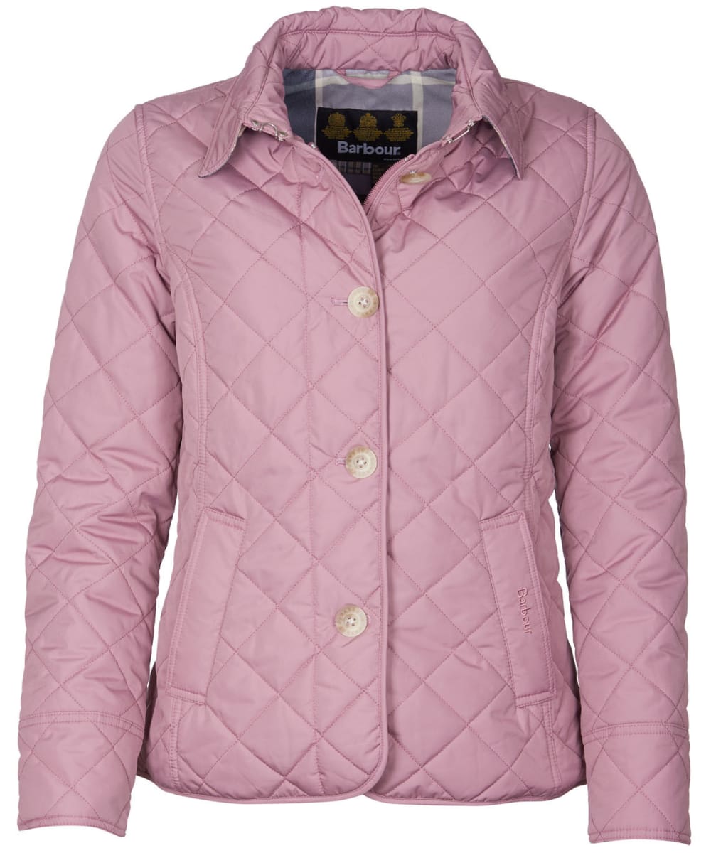 barbour pink packaway quilted jacket