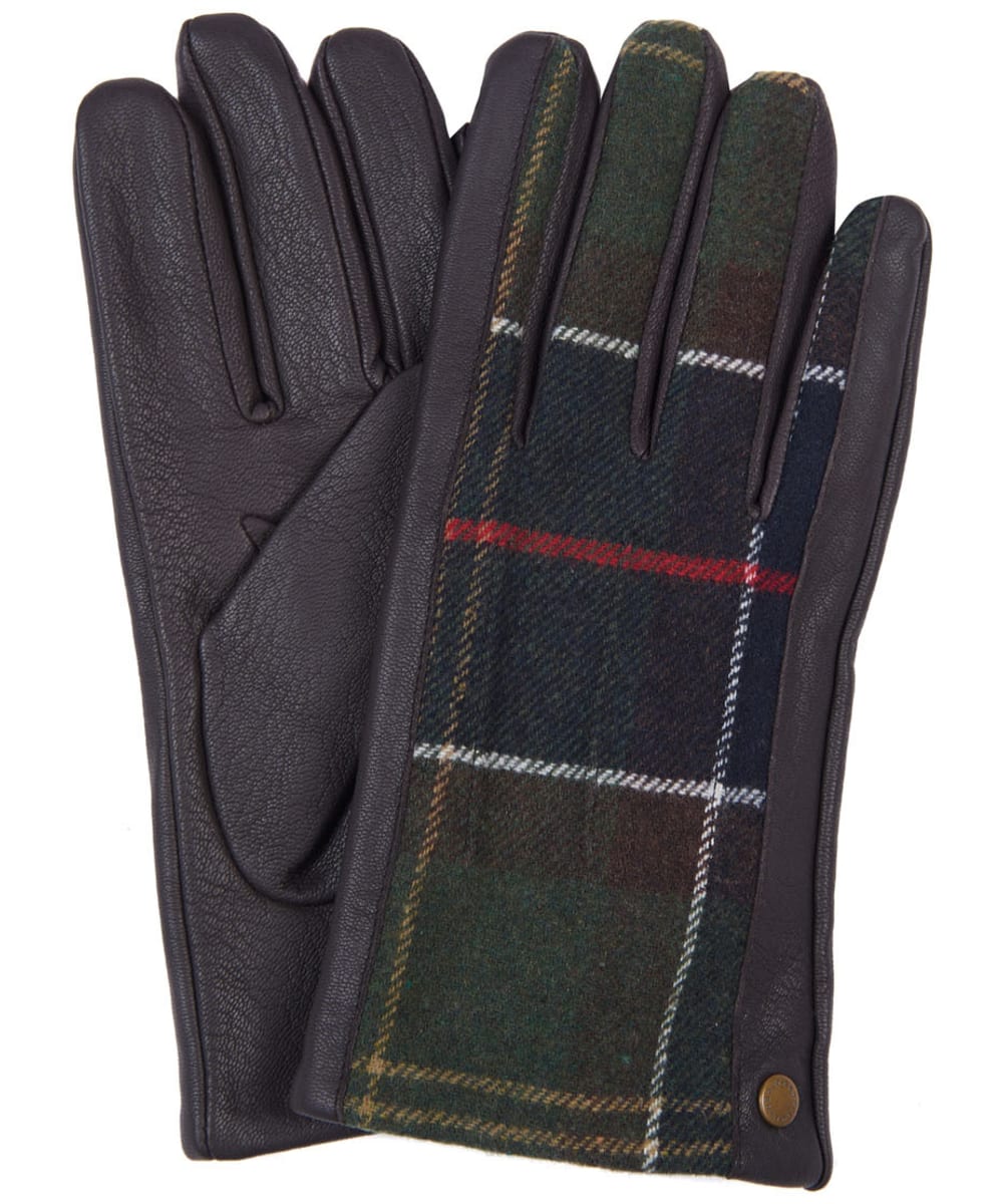 barbour tartan gloves