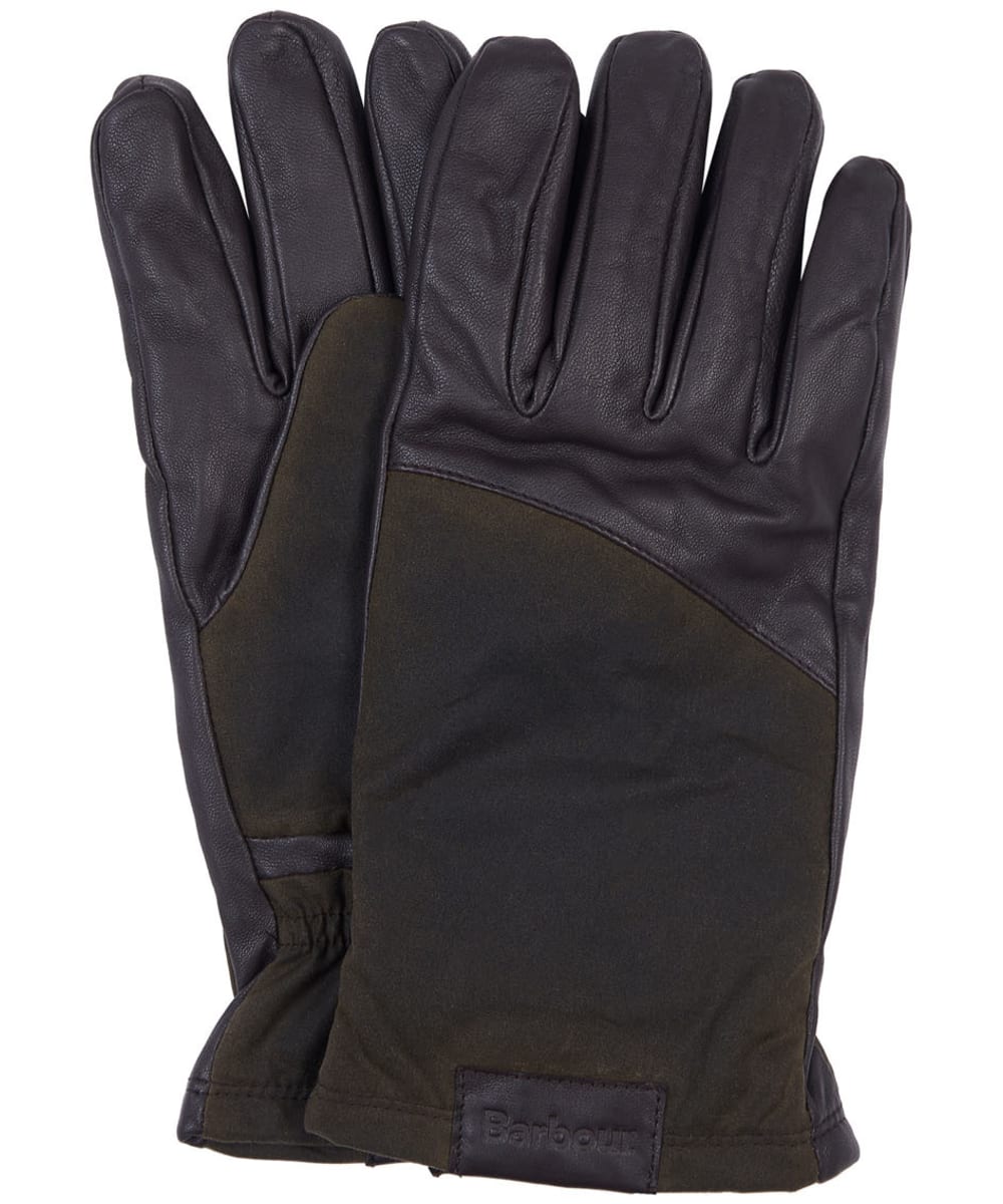 View Mens Barbour Hebden Leather Gloves Dark Brown XL information