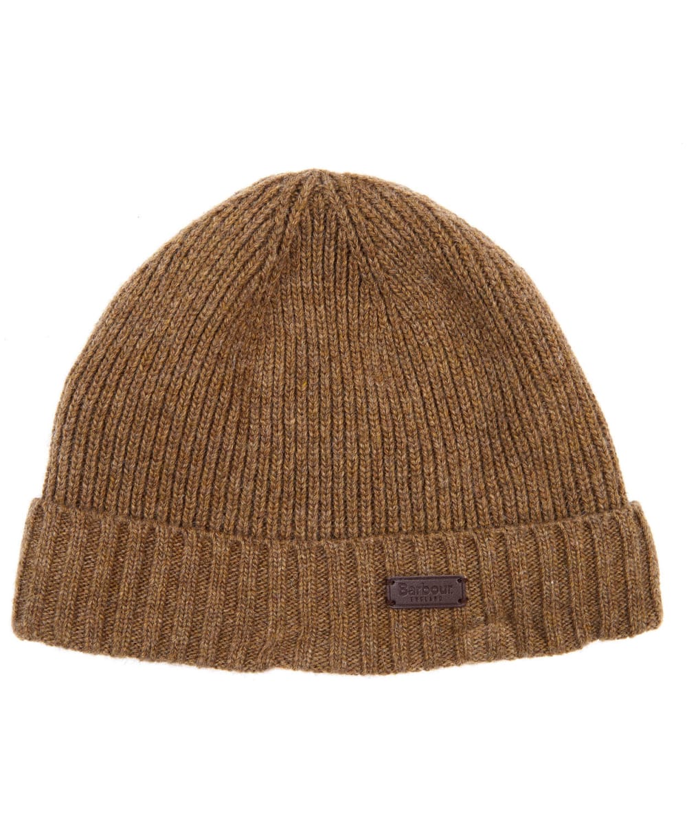 View Mens Barbour Carlton Beanie Hat Sandstone One size information