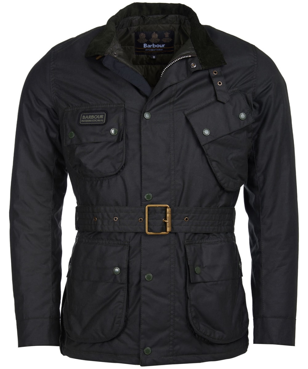 barbour international waxed jackets